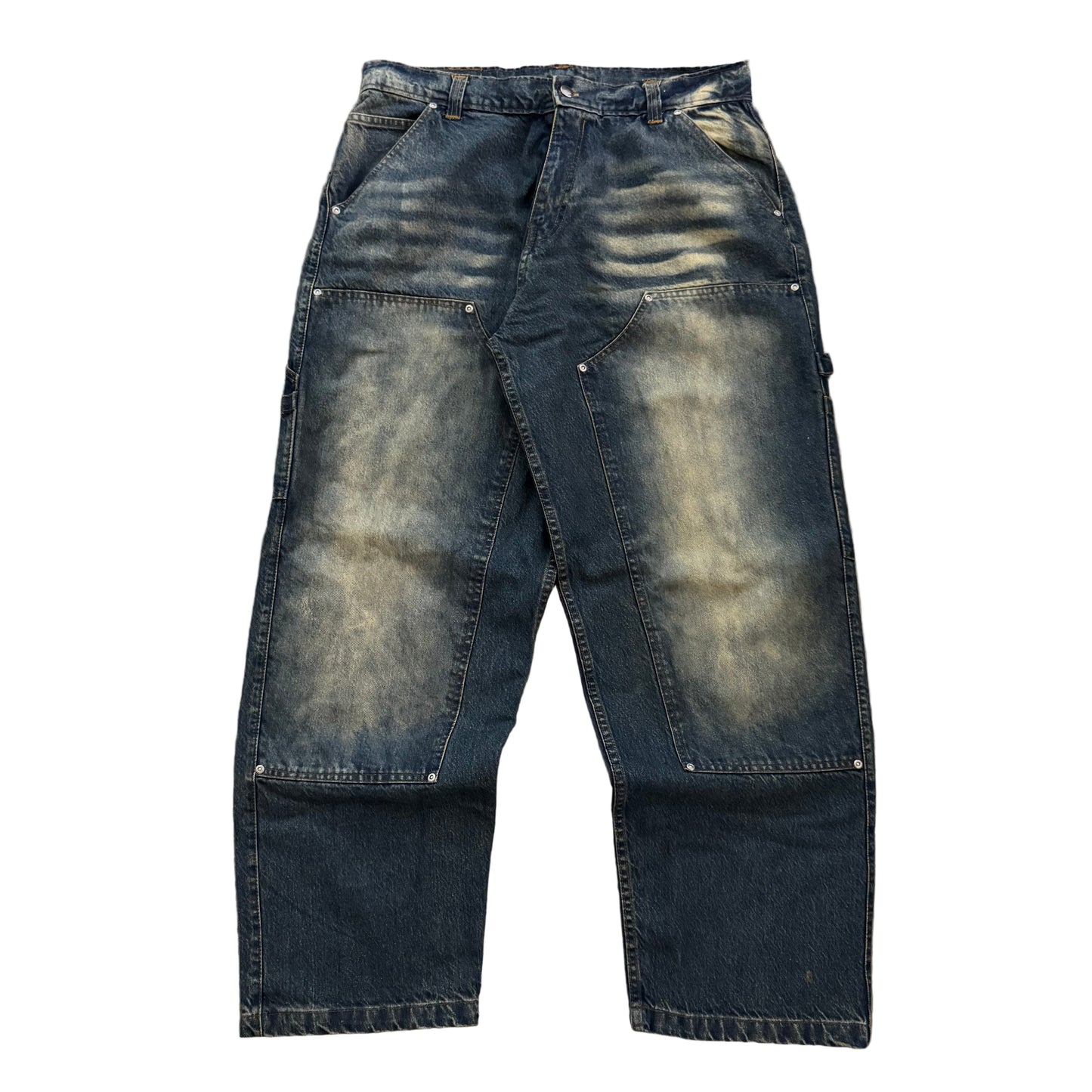 DIRTY BLUE DOUBLE KNEES