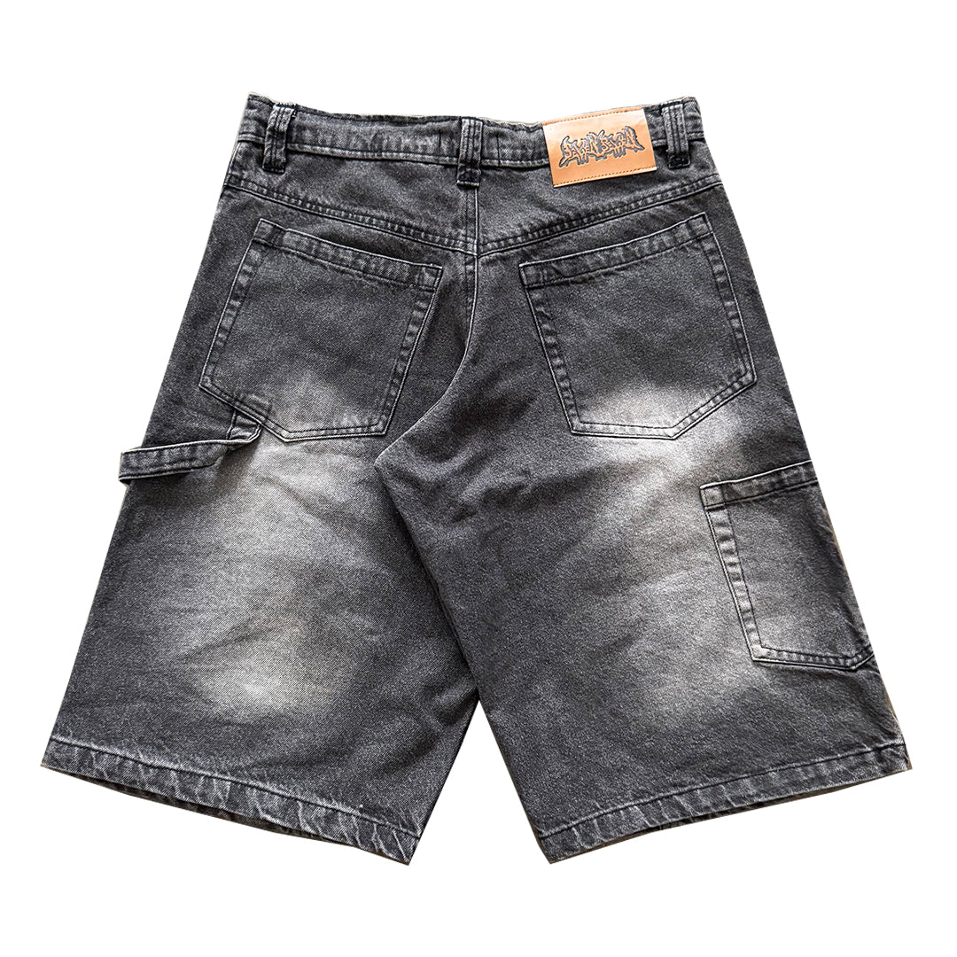 GREY DOUBLE KNEE JORTS