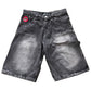 GREY DOUBLE KNEE JORTS