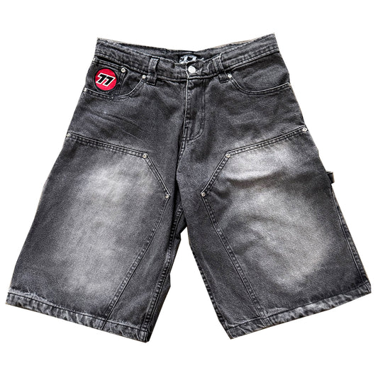 GREY DOUBLE KNEE JORTS
